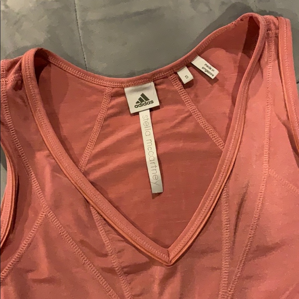 Stella McCartney V Neck Athletic Strawberry Tank S - Picture 2 of 7